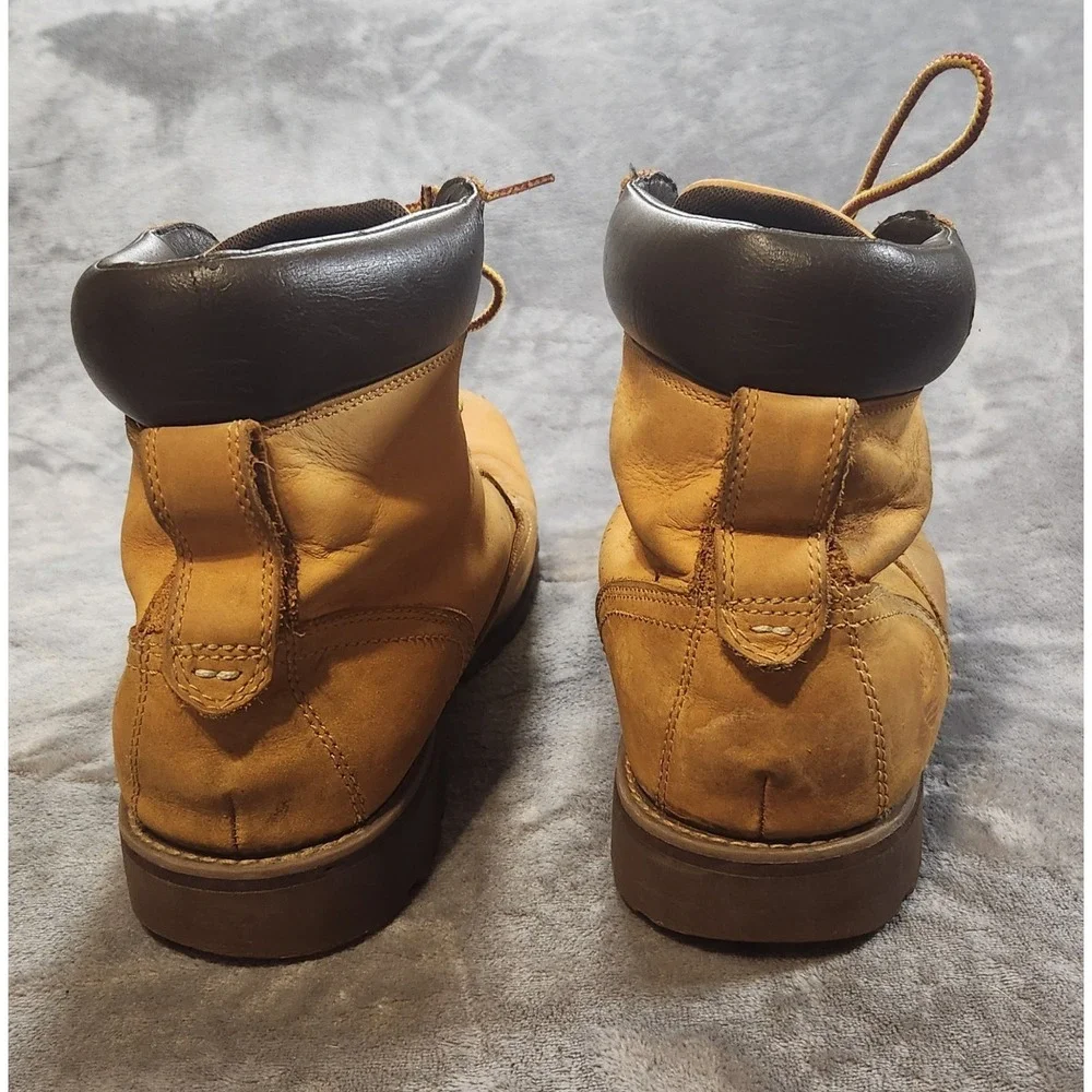 Timberland Boots Mens 11 Beige Wheat Nubuck Leather 6
